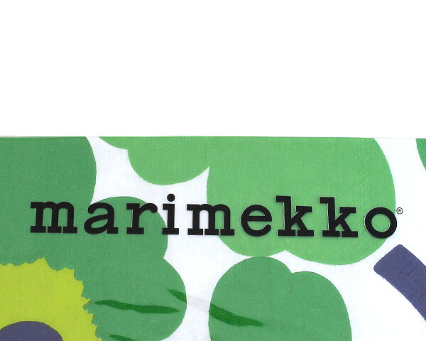 マリメッコ ペーパーナプキン ウニッコ グリーン 33x33cm 20枚入り 552620 marimek...