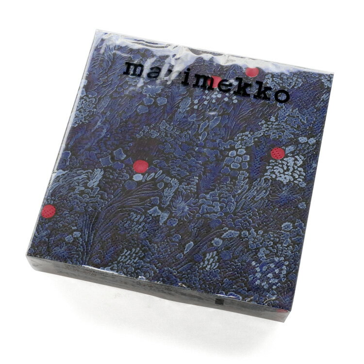 マリメッコ ペーパーナプキン クルイェンマルヤ ブルー 33x33cm 20枚入り marimekko KURJENMARJA 【紙ナプキン 父の日】【キッチン用品】【Marimekko マリメッコ】【ギフト】