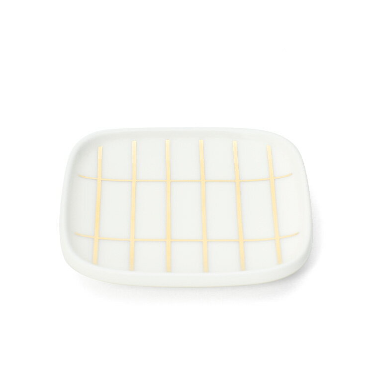 【クーポン配布中】マリメッコ ティイリスキヴィ プレート 10cm ホワイト/ゴールド marimekko TIILISKIVI 北欧 ノルディック 皿 【ギフト 結婚祝い プレゼント 贈り物 お中元】【食器 カトラリー】【Marimekko マリメッコ】【ギフト】