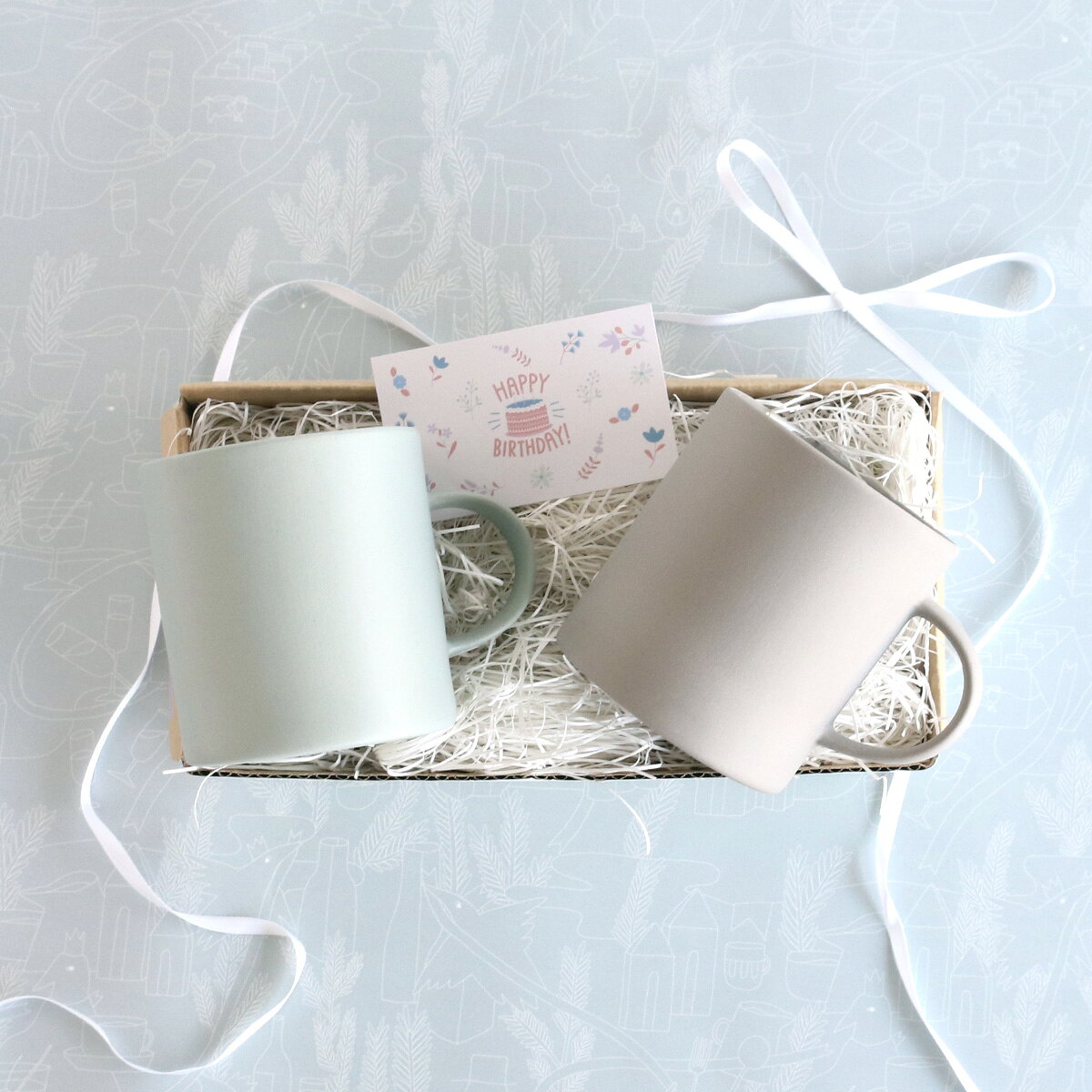 乐天商城 - モヘイム マグカップ 330ml ペア ギフトボックス ストーンウェア MOHEIM STONEWARE 【マグカップ ギフト 結婚祝い プレゼント 贈り物 お中元】【食器 カトラリー】【ギフト】