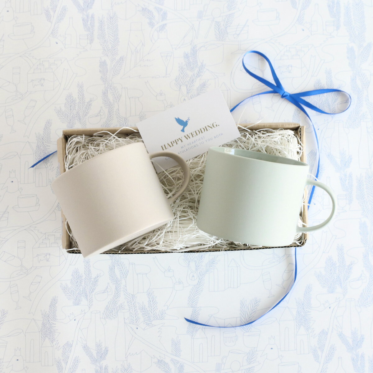 モヘイム マグカップ 380ml ペア ギフトボックス ストーンウェア MOHEIM STONEWARE 【マグカップ ギフ..