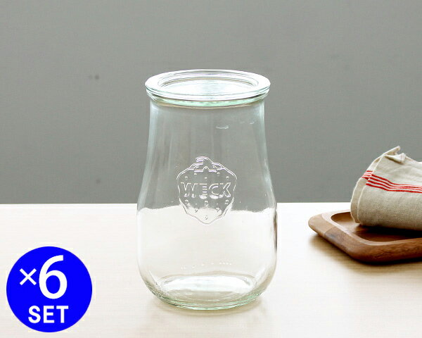 �����å� ���塼��åץ������� ���饹����˥����� 1500ml ľ��L������ 6�ĥ��å� WE738 WECK Tulip �ڥ����å��� ��¸�� ��Ǯ �Żҥ�...