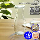 ウェック 密封保存セット ジュースジャー WE764 ガラスキャニスター 530ml 直径Sサイズ 6個 ＆ ゴムパッキン WE003 直径Sサイズ用 6個 ＆ ステンレスクリップ WE004 12個 【耐熱 電子レンジ対応 おしゃれ 密閉 ギフト 結婚祝い プレゼント 贈り物 ギフトセット】