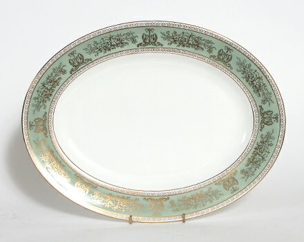 ウェッジウッド コロンビアセージグリーン オーバルプレート 39cm WEDGWOOD Columbia Sage Green 【母の日】【食器 カトラリー】