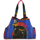 トートバッグ ショルダートート キャンバス ローレルバーチ LAUREL BURCH EMBRACING HORSES カラフルにデザインされた馬 トートバッグ LB4821