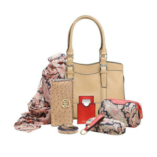 ハンドバッグ セット Emilie ジェーン サッチェル ハンドバッグ+ エッセンシャルボックス Women's Jane Satchel + Essentials Box, Wheat