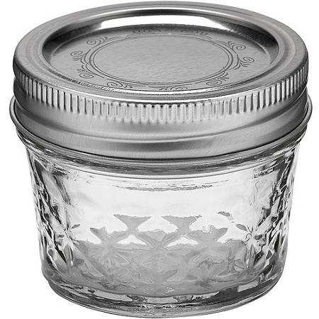 ボール メイソンジャー 【レギュラーマウス】 保存容器 ガラス クリアクリスタル ゼリー ジャー (1個) Ball Mason Jar 4oz 120ml Made In USA 人気 輸入 キッチン 雑貨 おうち ステイホーム