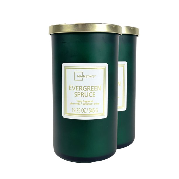 Mainstays Evergreen Spruce Scented Single-Wick Frosted Jar Candle 19.25oz 大型 お徳用 19.25オンス:546グラム 約100〜120時間燃焼 新鮮な葉物野菜、輝くベルガモット 松葉 モミバルサム 常緑樹のニュアンスをブレンド シダーウッド スイートアンバー ムスクのベース このキャンドルは、大豆ワックスブレンドと綿芯から作られています。 生分解性で清潔、長期燃焼 シナモンの香りのキャンドル 環境に優しい生分解性材料から作られたアロマキャンドル輸入キャンドル キャンドル 大型 19.25オンス 香り アロマキャンドル エバーグリーンスプルース メインステイズ Mainstays おうち ステイホーム 【クリスマス】プレゼント