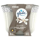 グレード 人気 キャンドル  大型キャンドル 3ウィック シアーバニラエンブレイス ジャーキャンドル Glade 3 Wick Candle Air Freshener 6.8oz 193gアロマキャンドル 輸入 海外 フレグランス