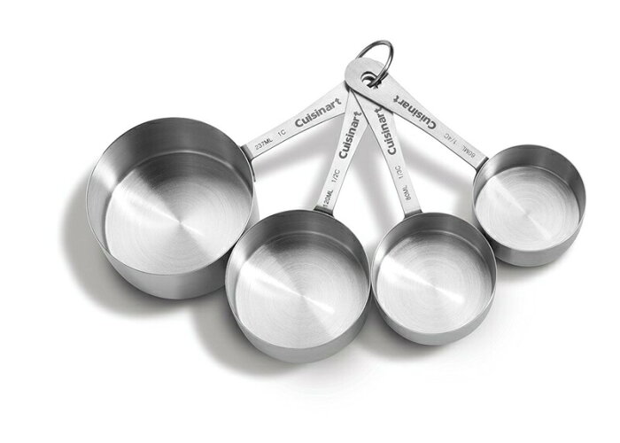 【チャンス！お得なクーポン発行中】メジャーカップ 計量カップ Cuisinart (クイジナート) Stainless Steel Measuring Cups Set of 4 CTG-00-SMC