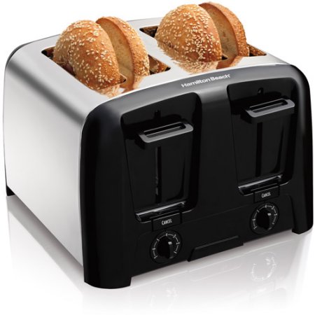 4スライス ポップアップ トースター 人気トースター ハミルトンビーチ Hamilton Beach Cool Wall 4-Slice Toaster Chrome
