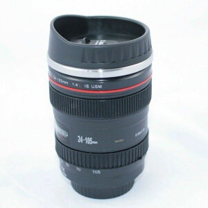 【いつでも使える5%OFFクーポン】カメラ レンズ仕様 コーヒーカップ 24ー105ミリタイプ 保温 レンズ型 マグカップ ブラック 人気グッズ おうち時間 ステイホーム【【バレンタイン】】