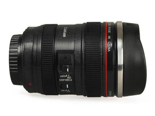 【いつでも使える5%OFFクーポン】カメラ レンズ仕様 コーヒーカップ 24ー105ミリタイプ 保温 レンズ型 マグカップ ブラック 人気グッズ おうち時間 ステイホーム【【バレンタイン】】格安通販　バレンタイン　人気　ランキング