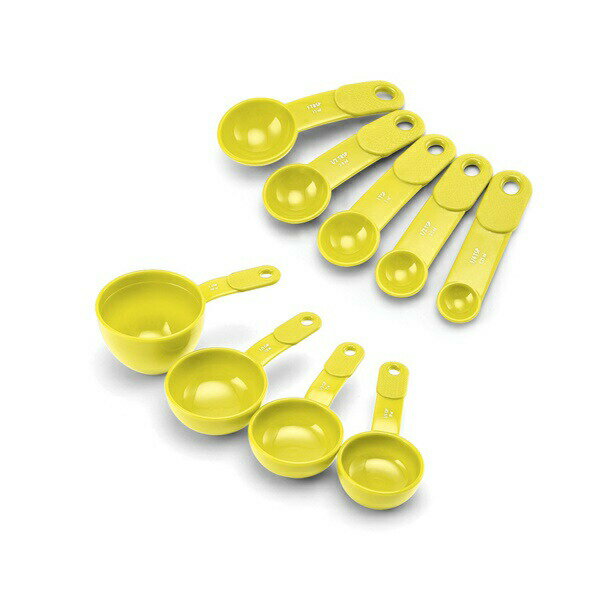 メジャーカップ スプーンセット 計量スプーン KitchenAid キッチンエイド Soft Grip KitchenAid Soft Grip Measuring Cups and Spoons Set, Meyer Lemon