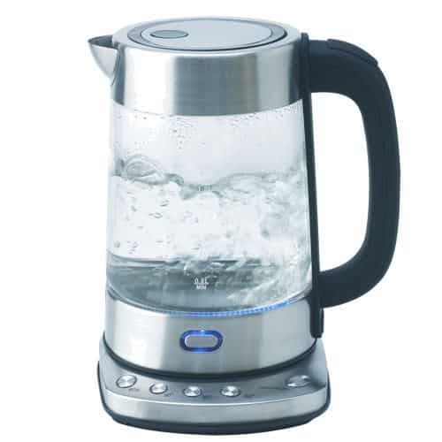 電気ケトル コードレス 人気 ネスコ Nesco GWK-03D 1500w エレクトリック グラス ウオーターケトル 1.7L Digital Glass Water Kettle 1.7 Liter 輸入 海外 プレゼント