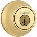 シングルシリンダー デッドボルト ドア錠 クイックセット Kwikset 出入り口 錠 真鍮製 ゴールド Single Cylinder Deadbolt featuring SmartKey DIY ステイホーム ドアノブ交換 室内 修理