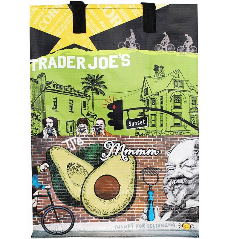 エコバッグ レジ袋 お中元 トート バッグ Trader Joe's トレーダージョーズ グローサリー 輸入 雑貨 買い物袋 コンパクトのサムネイル