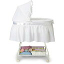 全商品お買い得クーポン発行中 Delta Children 乳幼児用 ベビーベッド バシネット ホワイト 出産祝い Sweet Beginnings Bassinet 2