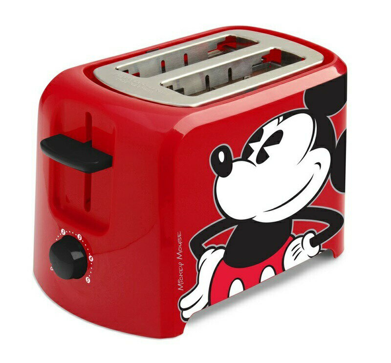 ディズニー トースター ポップアップトースター ミッキーマウス Disney DCM-21 Mickey Mouse 2 Slice Toaster Red/Bl…