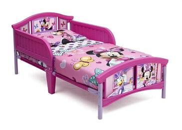 【ポイント5倍:クーポン10%オフセール】ベビーベッド Disney (ディズニー) ミニーマウス デルタチュルドレン Delta Children's 組み立て式 子供用ベッド おうち時間 ステイホーム
