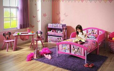 【ポイント5倍:クーポン10%オフセール】ベビーベッド Disney (ディズニー) ミニーマウス デルタチュルドレン Delta Children's 組み立て式 子供用ベッド おうち時間 ステイホーム