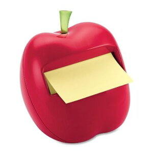 デザイン文具 スリーエム ポストイット アップル ポップアップ ノートディスペンサー レッド Post-it Apple Notes Dispenser for 3 x 3 Pads, Red