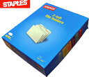 TRU RED マニラファイル Staples 書類整理がとても簡単に マニラ ファイル フォルダー 1/3-Cut Tab Letter Size Manila File Folders 100per Box