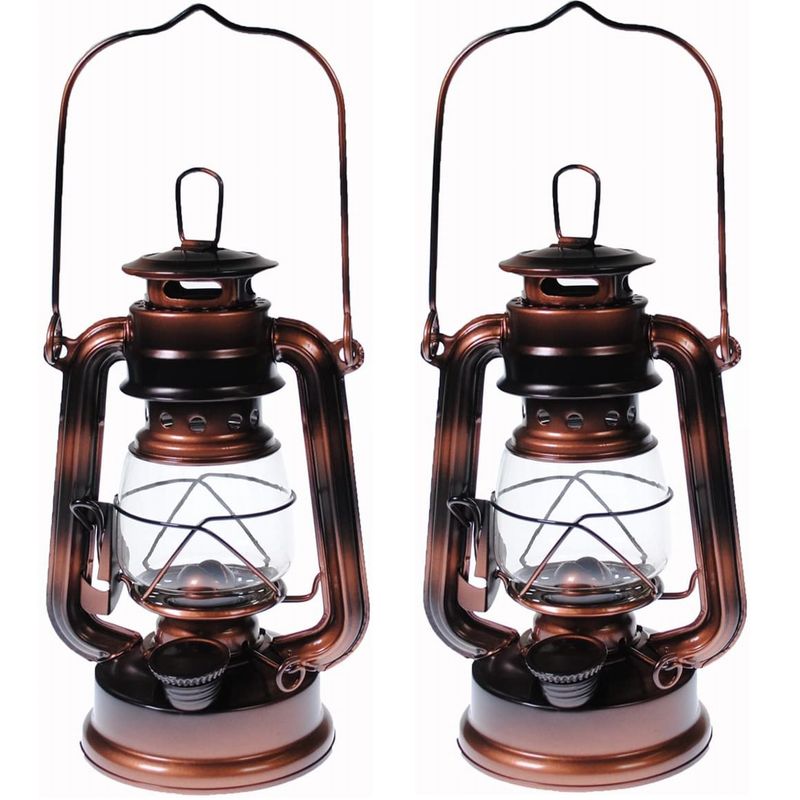 【拡大フライデイセール!あなたに10%OFFクーポン!】小型 ハリケーン オイルランタン 2個セットランタン 真鍮 アウトドア キャンプ Hurricane Kerosene Oil Lantern Emergency Hanging Light Lamp Brass Lamp 8インチ 地震 停電対策 停電 災害 おしゃれ通販格安セール情報 楽天 通販
