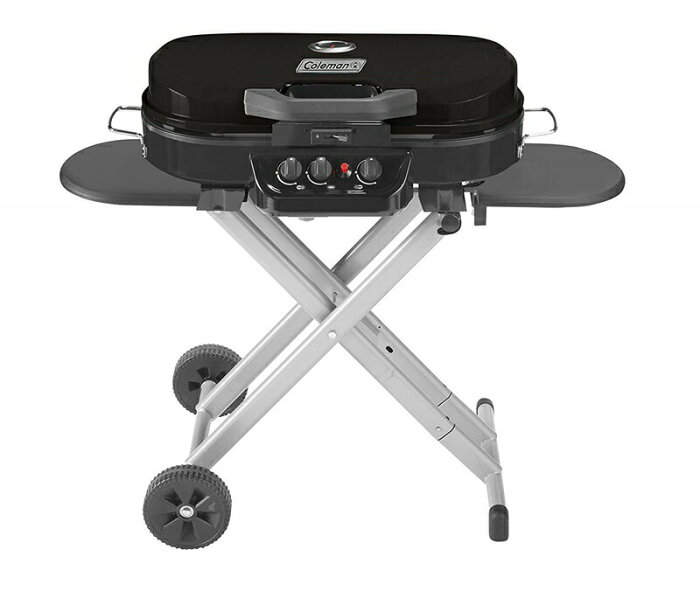 【フライデイ週末クーポン発行中】コールマン ロードトリップ 285 バーベキュー グリル【ブラック】 Coleman RoadTrip 285 Portable Stand-Up Propane Grill 変換アダプター付 国内使用対応商品 人気 輸入 アウトドア グリル