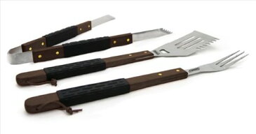 コールマン グリルツール スパチュラ フォーク トング Coleman C04B223-B 3-Piece BBQ Tool Starter Set with Spatula Fork Tongs and Hardwood/PVC Handles