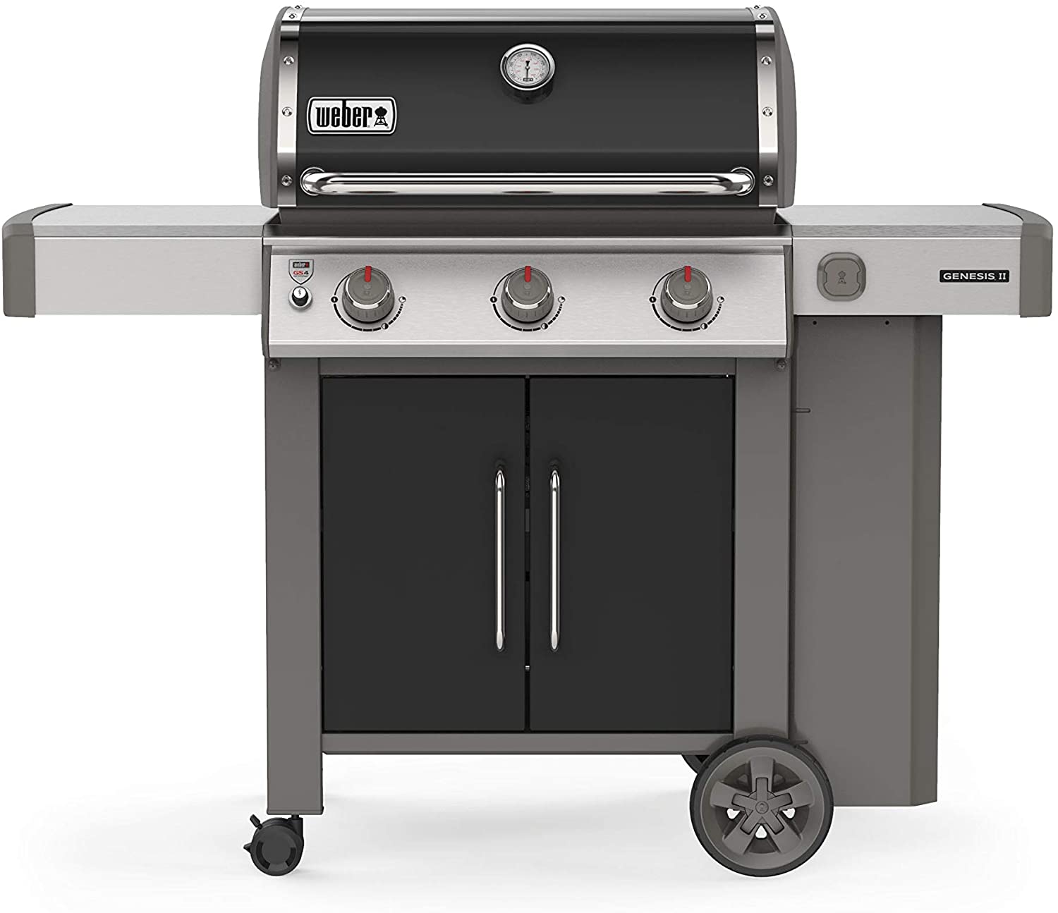 【フライデイセール：20%オフクーポン・P5倍】weber (ウエーバー) ジェネシスII E-315 ガスグリル／GBS焼き網付き プロパン ガス バーベキューグリル Genesis II E-315 LP Black