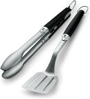 weber (ウエーバー) 6625 ベーシック ステンレスツール セット トング フライ返し Basics 2-Piece Stainless Steel Tool Set Made in USA