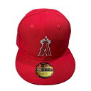 子供用 野球帽 MLB ロサンゼルス エンジェルス ニューエラ 59FIFTY キャップ Los Angeles Angels of Anaheim New E...