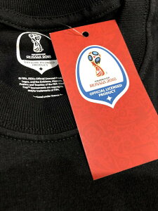 2018 FIFA ワールドカップ ロシア 記念 FIFA オフィシャルエンブレム Tシャツ ブラックネット通販 サッカー 用品 セール