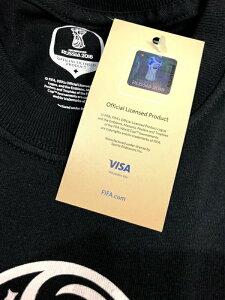 2018 FIFA ワールドカップ ロシア 記念 FIFA オフィシャルエンブレム Tシャツ ブラックネット通販 サッカー 用品 セール