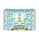 SL^S 2014 FIFA [hJbv uW hCcD   |X^[ ΐ퍑 EI[`[g\ 2014 FIFA World Cup Brazil(TM) Completed Wallchart Poster