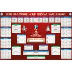 2018年 ポスター サッカー ワールドカップ ロシア 対戦チャート オフィシャルポスター 2018 FIFA World Cup Russia Chart Poster