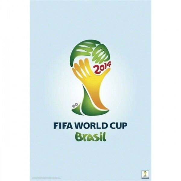 2014 FIFA ワールドカップブラジル オフィシャルライセンス エンブレム 優勝カップポスター FIFA World Cup 2014 Emblem Poster【正規オフィシャルグッズ】