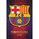 バルセロナを愛する全てに人に、オフィシャルチームバッジのポスター Your love for Barcelona is anything but subtle, just like this poster with large, colorful official Barca team badge.ステイホーム 夏休み 猛暑 コロナ対策 ■バルセロナ ポスター リーガエスパニョーラ バルサ バルセロナポスター サッカー 【正規オフィシャルグッズ】■ Barcelona 2013 Crest Poster