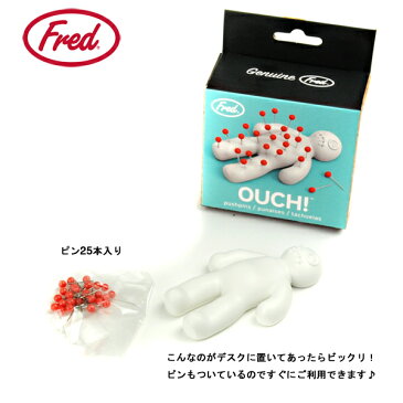 ブードゥーピンホルダー OUCH! プッシュピン フレッド FRED ステーショナリー 文房具 雑貨 まち針 オフィス