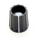 ELMA クラシックノブ LM021-3220-10 ノブ径Φ14.5 軸径1/8インチ ブラック黒色 方向指示線有り 光沢有り 10個入り コレットチャック式(2)