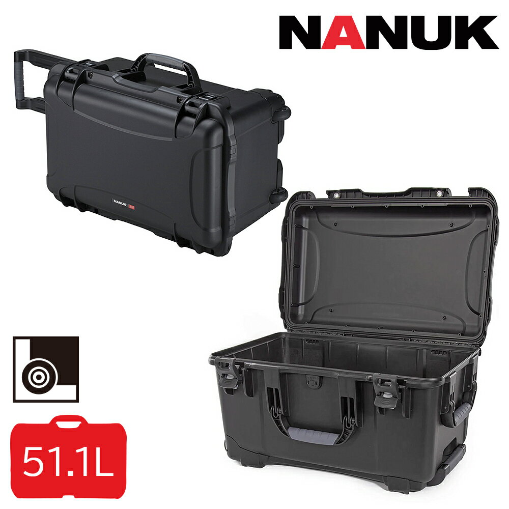Rakuten - タカチ NANUK 防水キャリングケース ナヌーク NK938B 内装なし ブラック ハンドル・キャスター付 防水ケース ハードケース 耐衝撃 キャリー プロテクターケース ペリカンケース ツールケース ドローン カメラ 撮影 精密機器 運搬用 カナダ製 他メーカー同梱不可