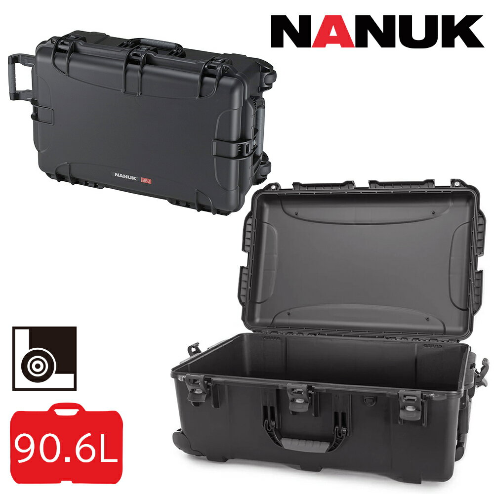 楽天アイデアルトランクネットショップタカチ電機工業 防水キャリングケース NK963B 内装無し NANUK CASE（ナヌークケース） ブラック 黒色 他メーカー同梱不可 防水ケース ハードケース 耐衝撃ケース キャリーケース プロテクターケース プロテクションケース ペリカンケース フライトケース ツールケース