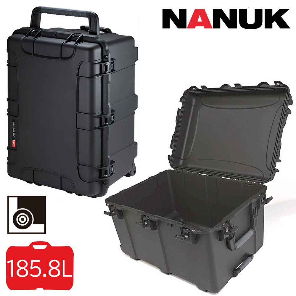 楽天アイデアルトランクネットショップタカチ電機工業 防水キャリングケース NK975B 内装無し NANUK CASE（ナヌークケース） ブラック 黒色 他メーカー同梱不可 防水ケース ハードケース 耐衝撃ケース キャリーケース プロテクターケース プロテクションケース ペリカンケース フライトケース ツールケース