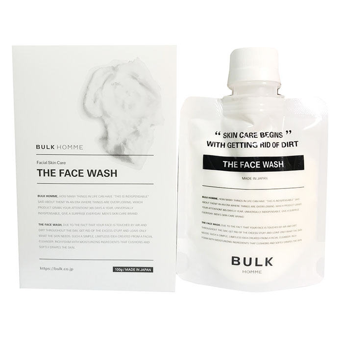 ͹ء̵NEWХ륯ࡡեåBULK HOMME the face wash100g