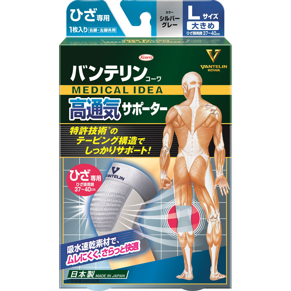 快適高通気構造のサポーター