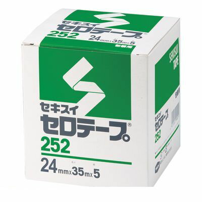 積水化学工業 C10BX64 ハコ セロテープ箱入　24mmx35m　5巻入 C10BX64ハコ