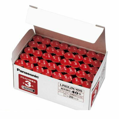 パナソニック LR6XJN/40S アルカリ電池 単3 40個 オフィス【40本】【L2D】