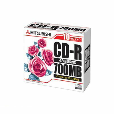 三菱化学メディア SR80PP10 CD−R Data P−Cyanine【10枚】 三菱化学メディア SR80PP10 CD−R Data P−Cyanine【10枚】