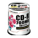 三菱化学メディア SR80PP100 CD-R PC/DATA用【100枚】